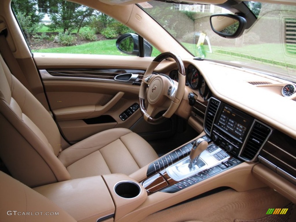 2011 Panamera Turbo - Carbon Grey Metallic / Cognac Natural Leather photo #20