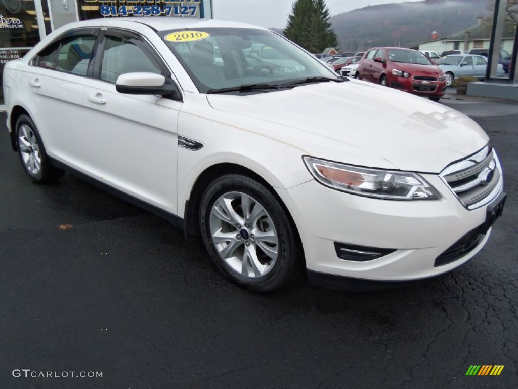 White Platinum Metallic Tri-Coat 2010 Ford Taurus SEL Exterior Photo #72737176