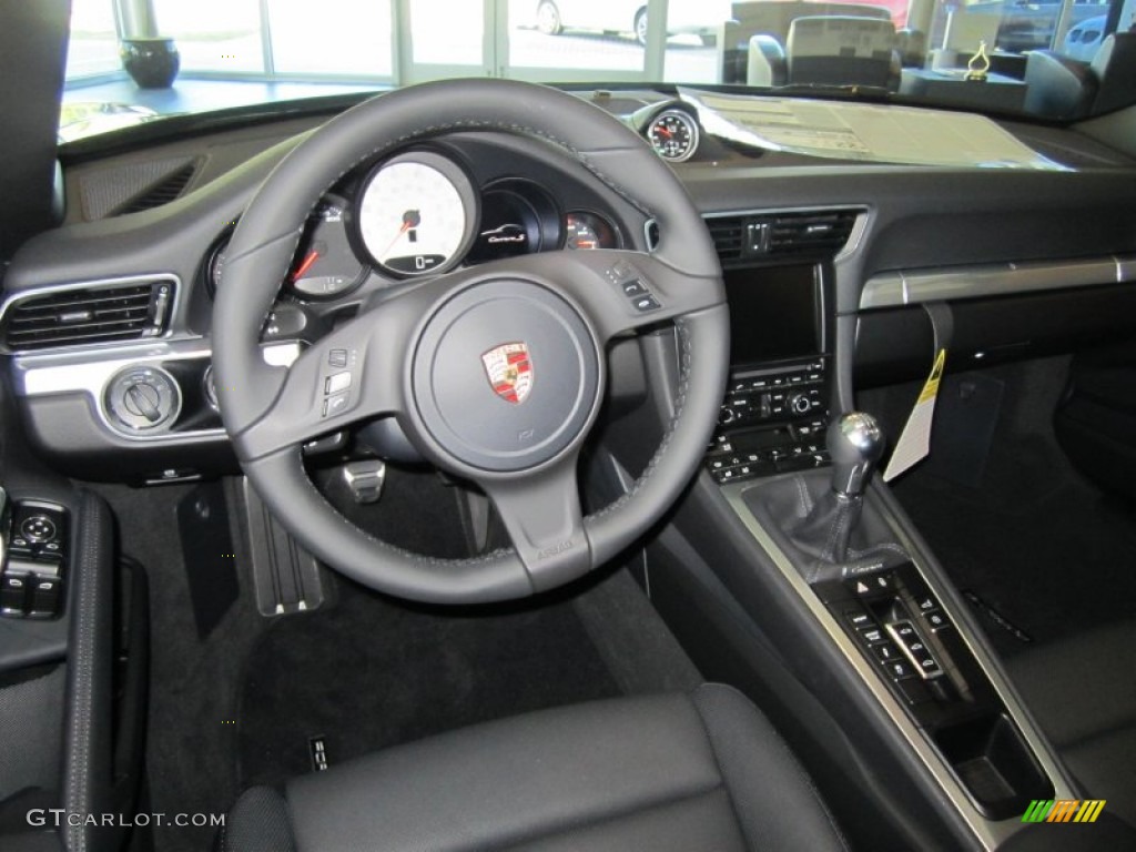 Black Interior 2013 Porsche 911 Carrera S Coupe Photo #72737689