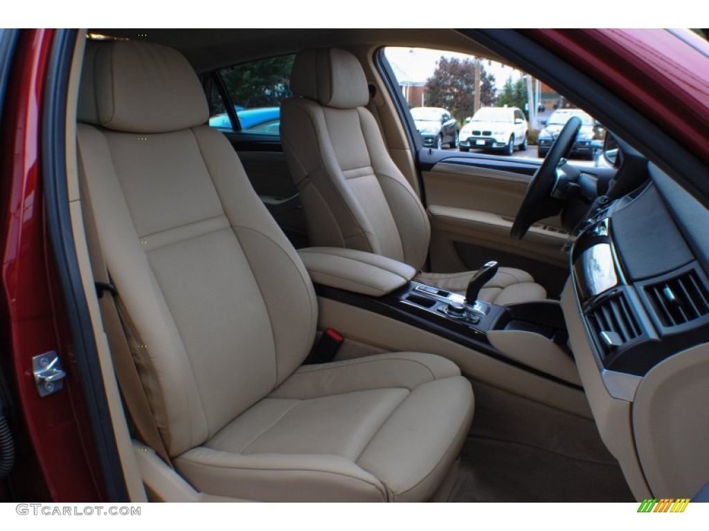 Sand Beige Interior 2010 BMW X6 xDrive35i Photo #72738809