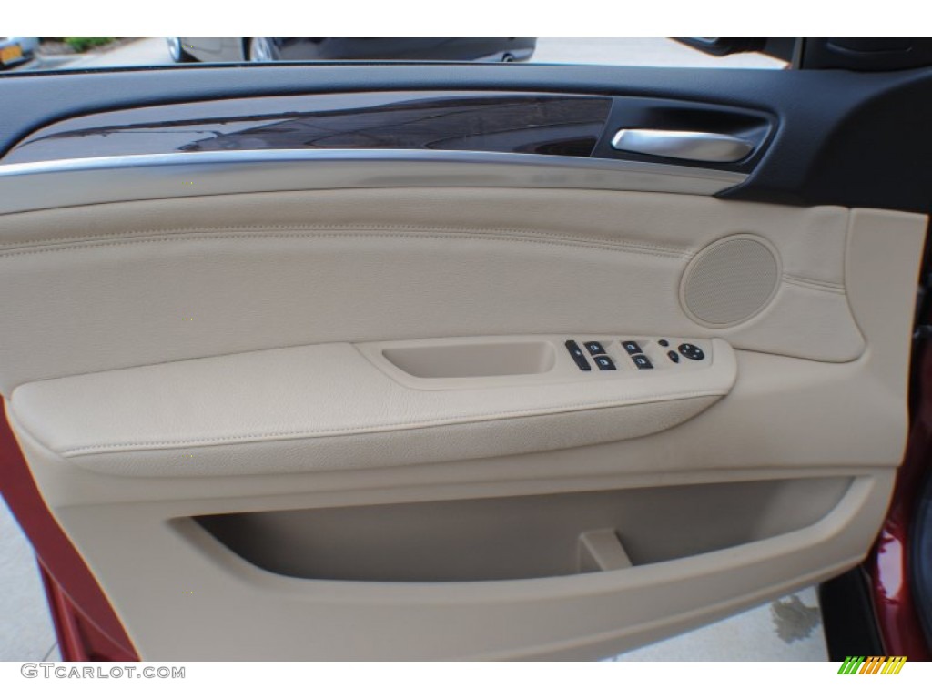 2010 BMW X6 xDrive35i Sand Beige Door Panel Photo #72738822
