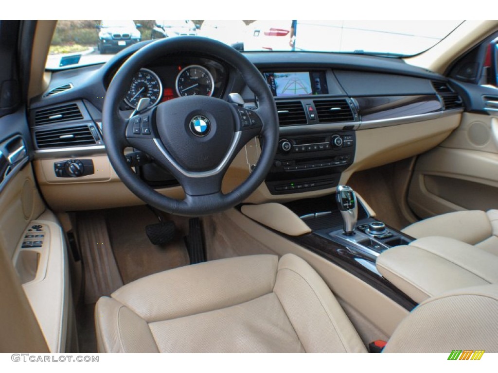 Sand Beige Interior 2010 BMW X6 xDrive35i Photo #72738958