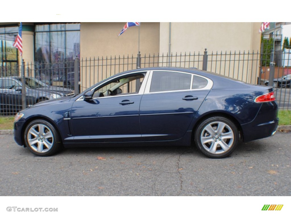 2010 XF Sport Sedan - Indigo Blue Metallic / Barley photo #3