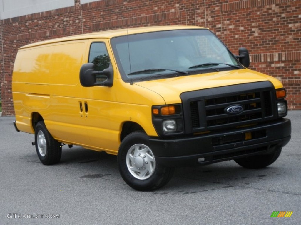 2009 E Series Van E250 Super Duty Cargo - School Bus Yellow / Medium Flint photo #1