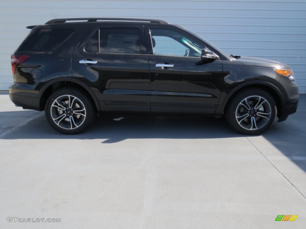 2013 Explorer Sport 4WD - Tuxedo Black Metallic / Charcoal Black photo #2