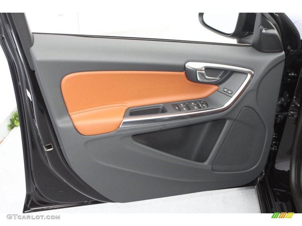 2013 Volvo S60 T5 Beechwood/Off Black Door Panel Photo #72744266