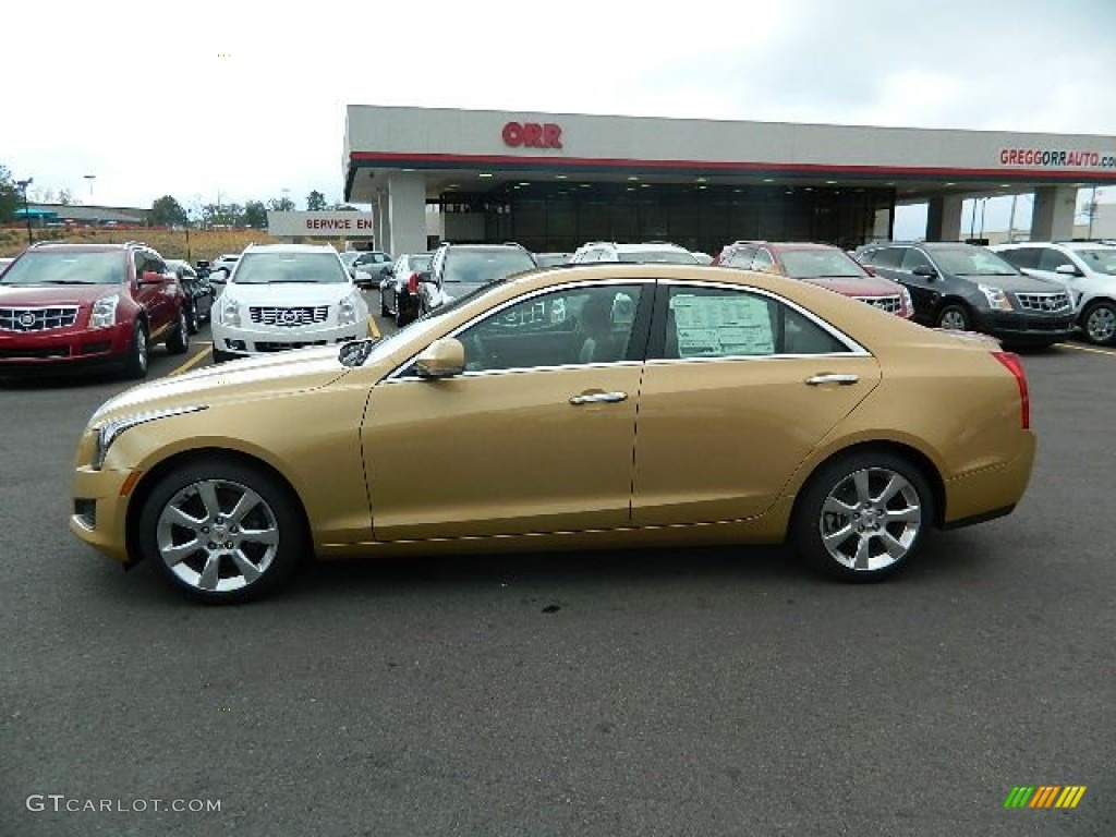 2013 ATS 2.5L Luxury - Summer Gold Metallic / Light Platinum/Brownstone Accents photo #6