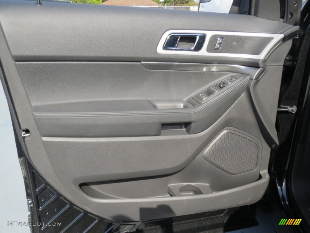 2013 Ford Explorer Sport 4WD Charcoal Black Door Panel Photo #72744599