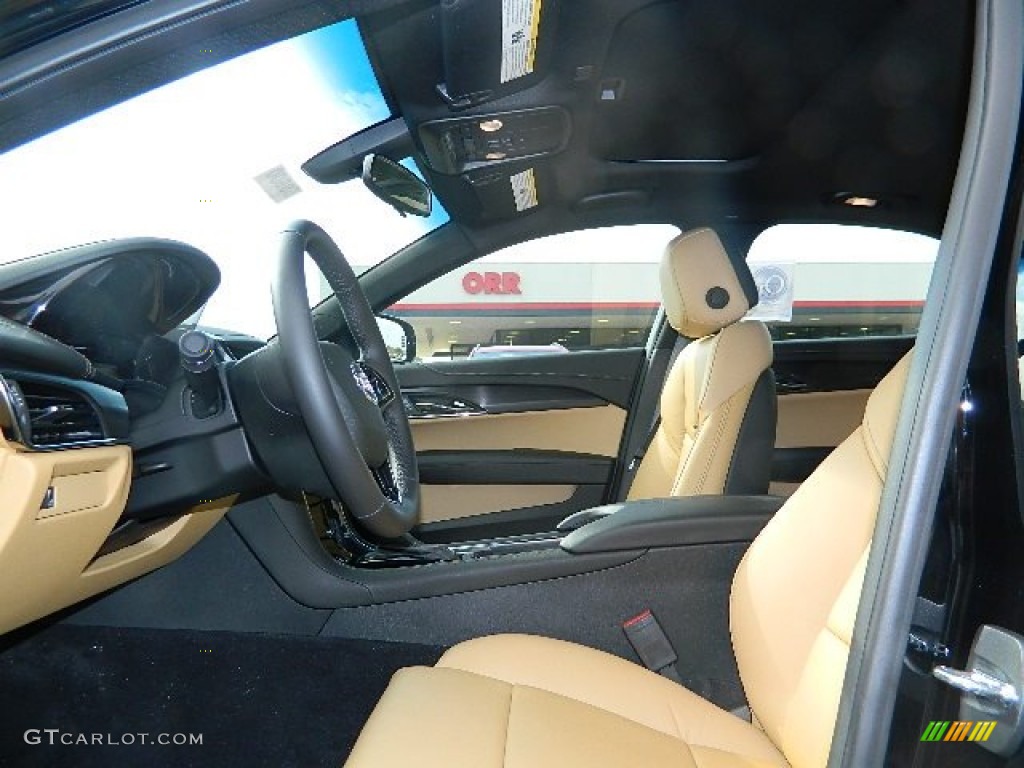Caramel/Jet Black Accents Interior 2013 Cadillac ATS 2.5L Photo #72744906