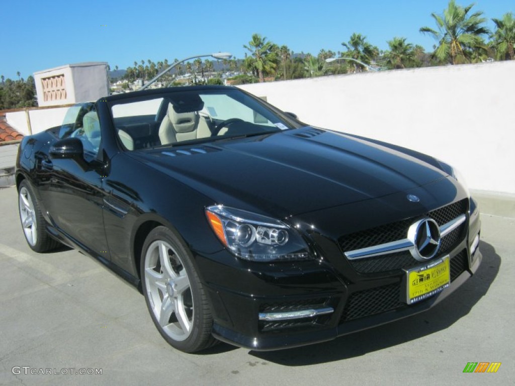 2013 SLK 250 Roadster - Black / Sahara Beige photo #1