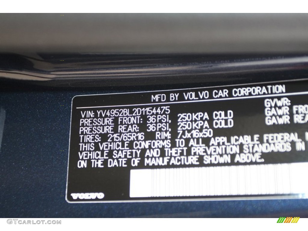 2013 XC70 3.2 - Caspian Blue Metallic / Sandstone photo #25