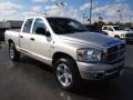 2008 Bright Silver Metallic Dodge Ram 1500 Big Horn Edition Quad Cab 4x4  photo #2