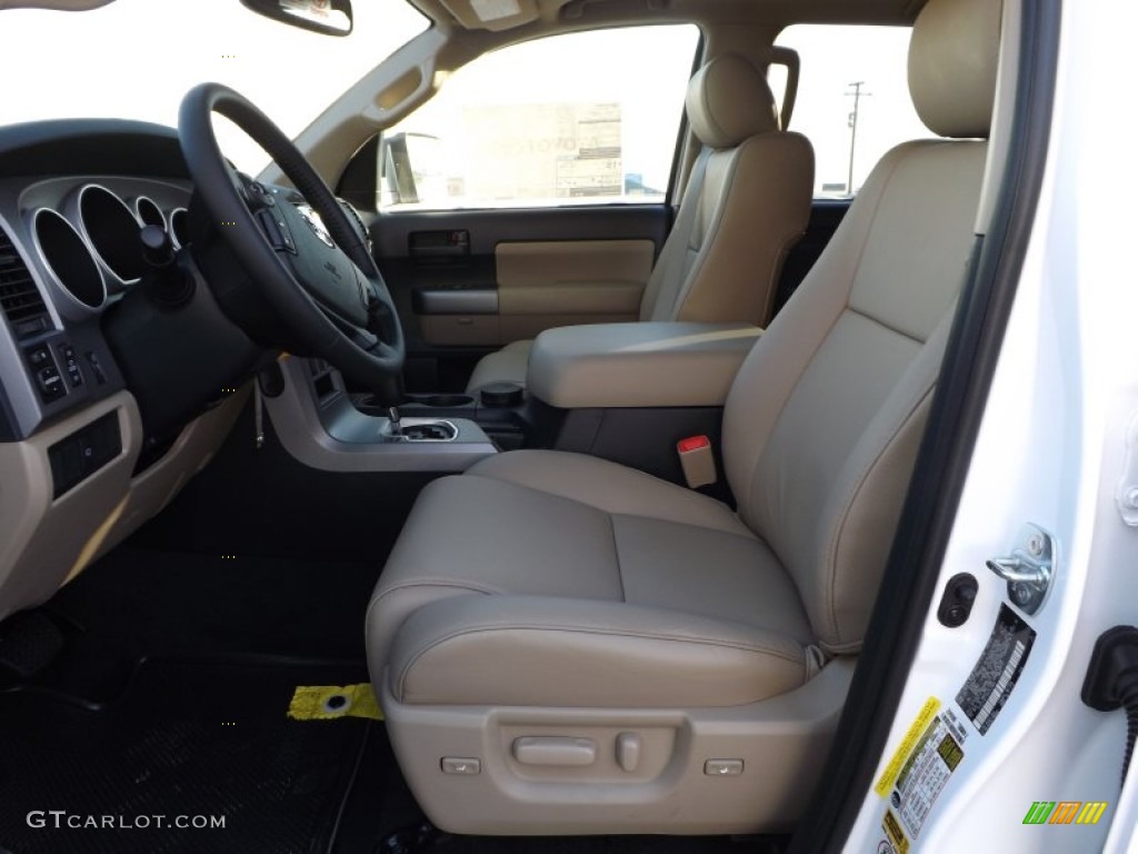 Sand Beige Interior 2013 Toyota Sequoia SR5 Photo #72747341