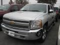 2013 Silver Ice Metallic Chevrolet Silverado 1500 LT Crew Cab 4x4  photo #2