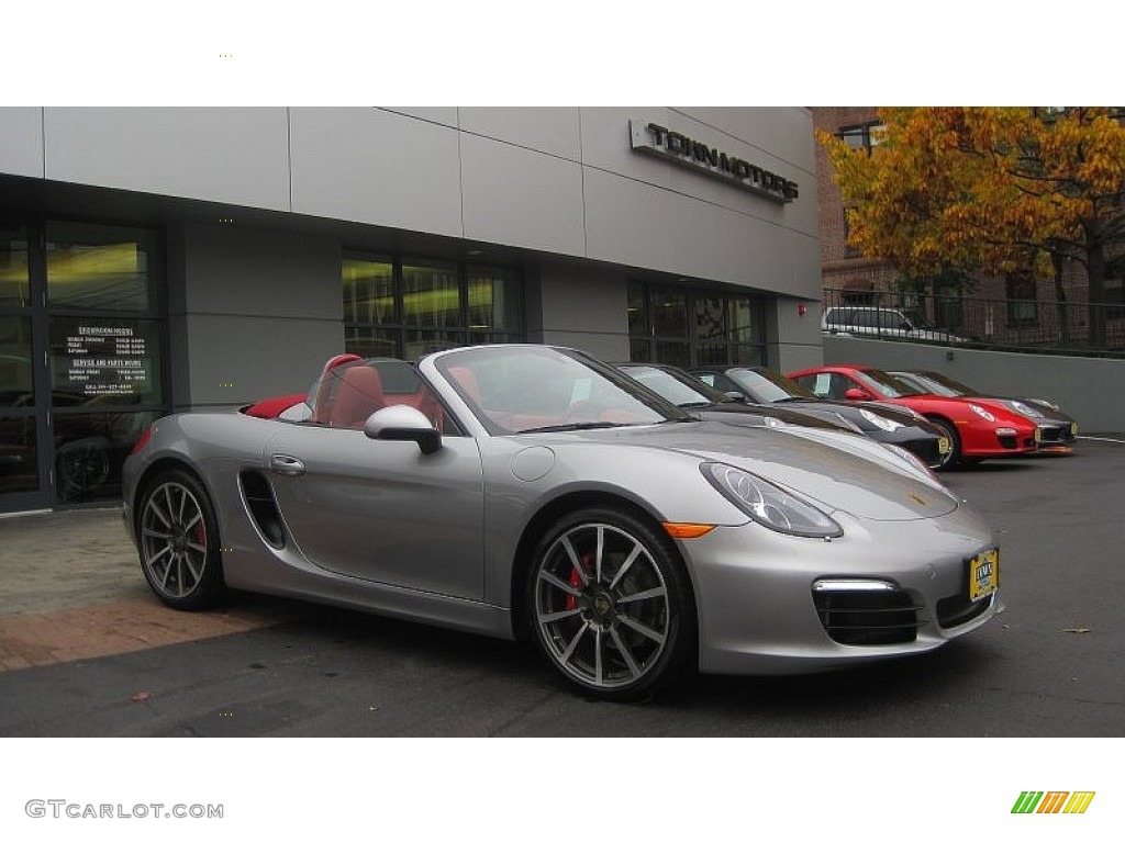 2013 Boxster S - GT Silver Metallic / Carrera Red Natural Leather photo #1