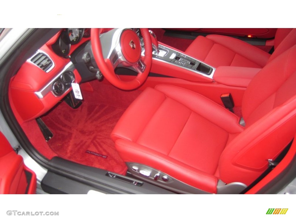 Carrera Red Natural Leather Interior 2013 Porsche Boxster S Photo #72748296