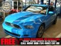 2013 Grabber Blue Ford Mustang V6 Premium Coupe  photo #1