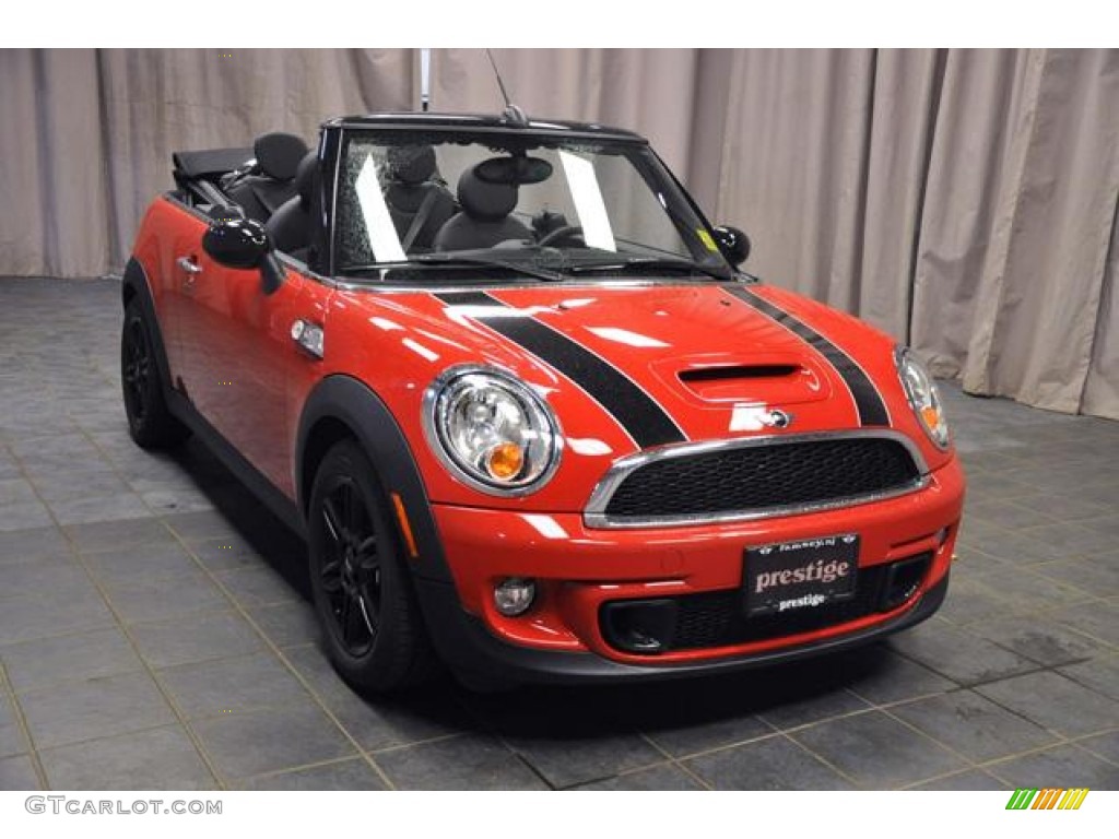 2013 Cooper S Convertible - Chili Red / Carbon Black photo #4