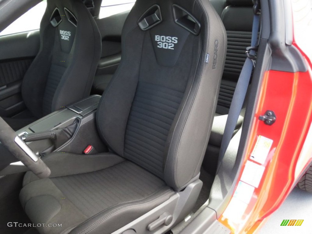 Charcoal Black/Recaro Sport Seats Interior 2013 Ford Mustang Boss 302 Photo #72750870