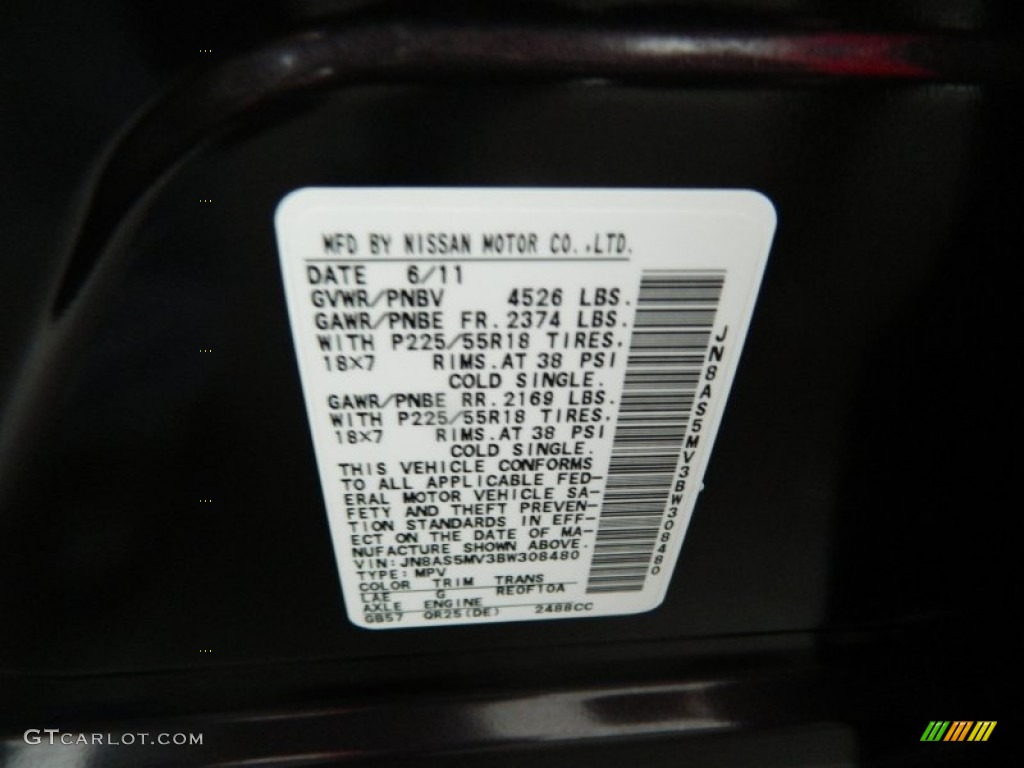 2011 Rogue Color Code LAE for Black Amethyst Photo #72750977