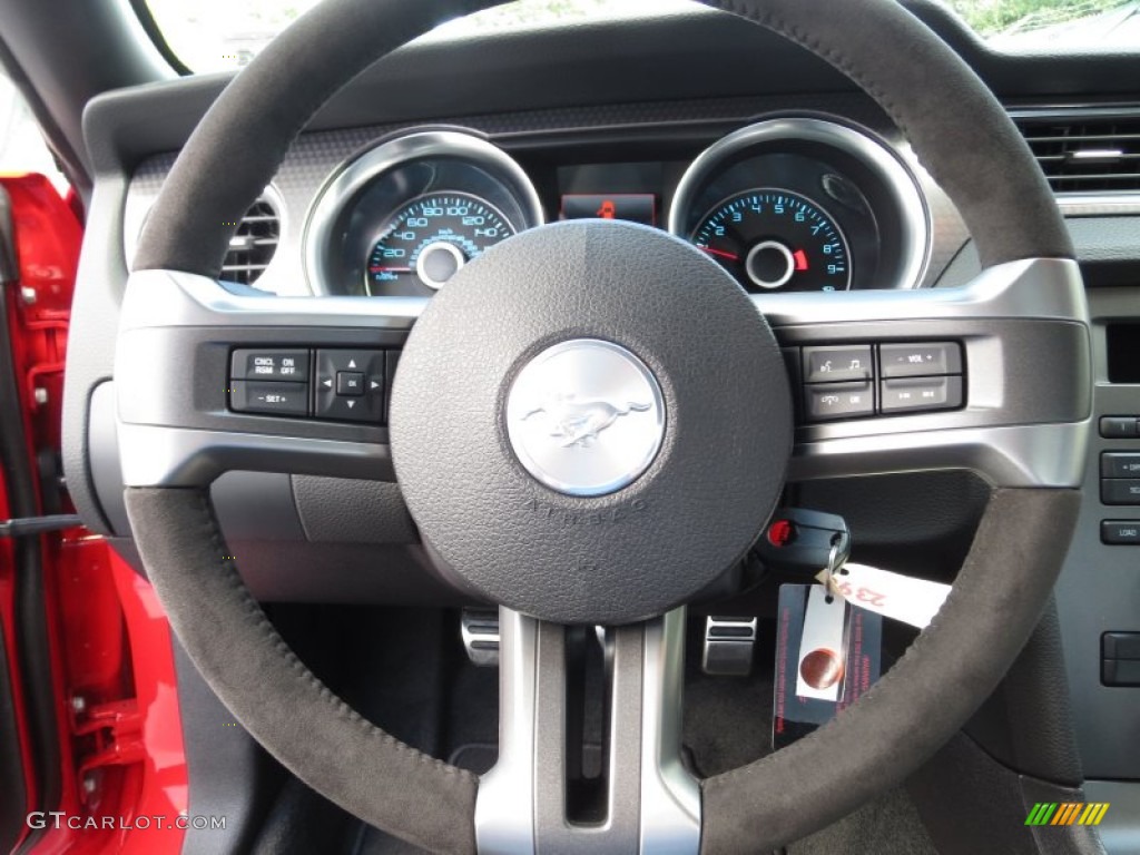2013 Ford Mustang Boss 302 Charcoal Black/Recaro Sport Seats Steering Wheel Photo #72751025
