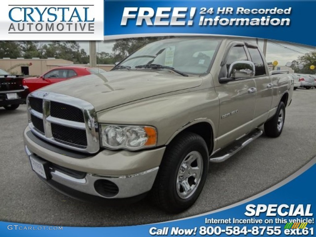 2005 Ram 1500 SLT Quad Cab - Light Almond Pearl / Taupe photo #1