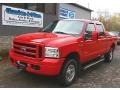 2007 Red Clearcoat Ford F250 Super Duty XLT Crew Cab 4x4  photo #1