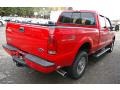 2007 Red Clearcoat Ford F250 Super Duty XLT Crew Cab 4x4  photo #12