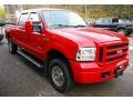 2007 Red Clearcoat Ford F250 Super Duty XLT Crew Cab 4x4  photo #13