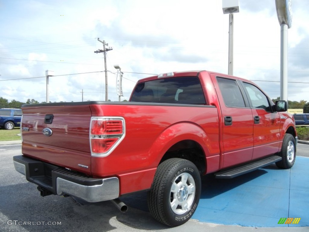 Red Candy Metallic 2012 Ford F150 XLT SuperCrew Exterior Photo #72754028