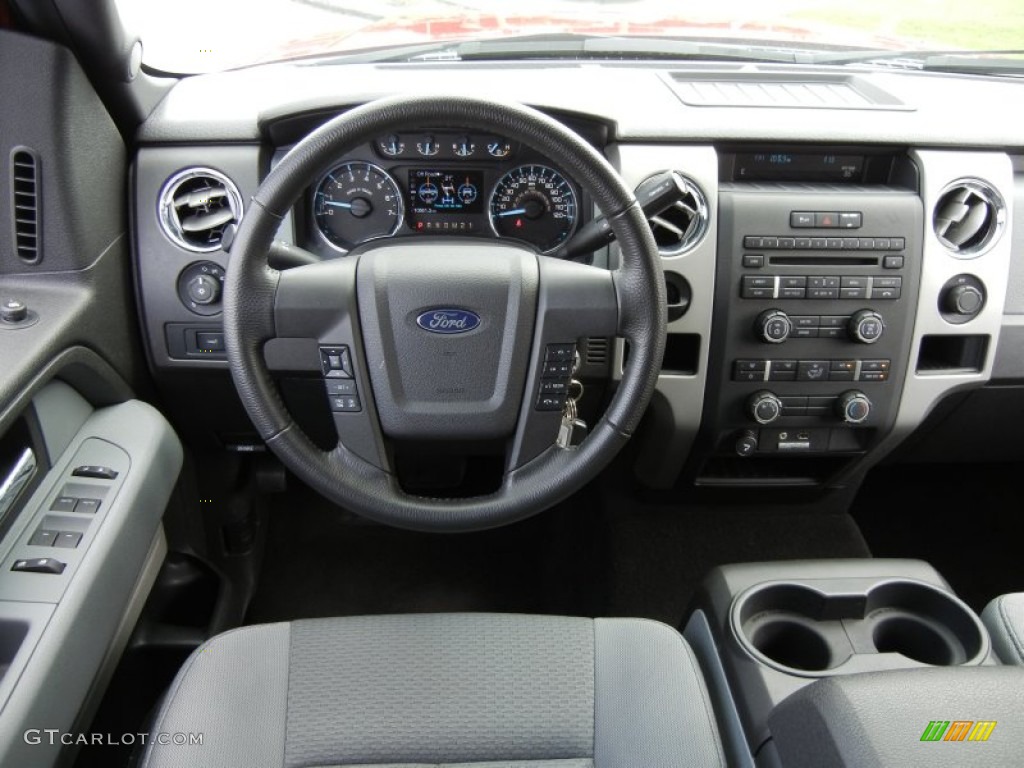 2012 Ford F150 XLT SuperCrew Steel Gray Dashboard Photo #72754274