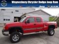 2004 Victory Red Chevrolet Silverado 1500 LT Extended Cab 4x4  photo #1