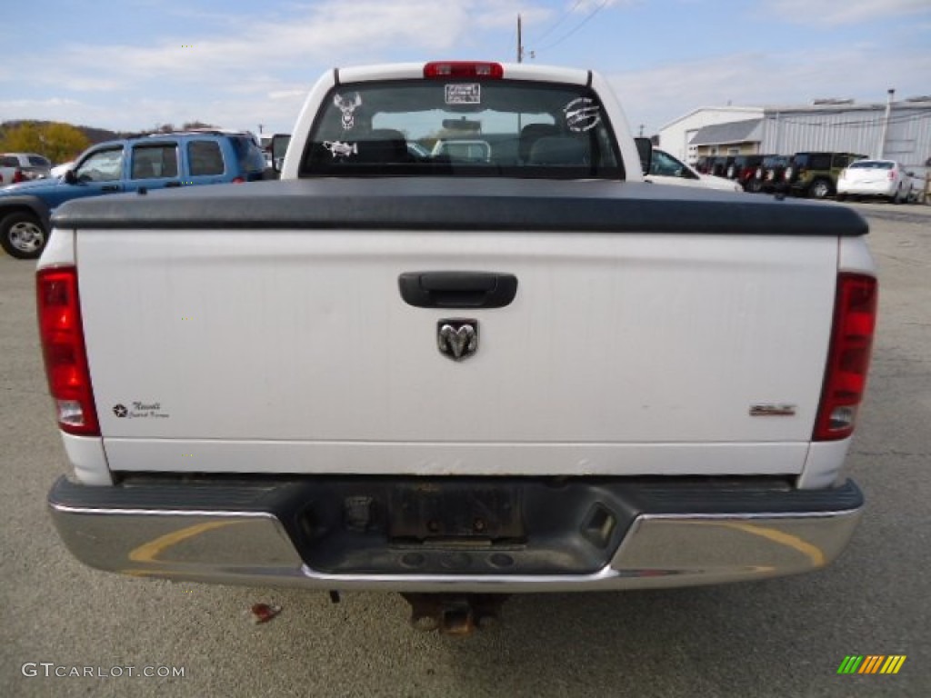 2005 Ram 1500 SLT Quad Cab 4x4 - Bright White / Dark Slate Gray photo #4