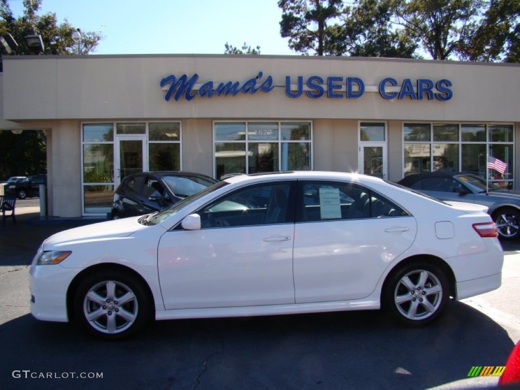 2008 Camry SE - Super White / Ash photo #1