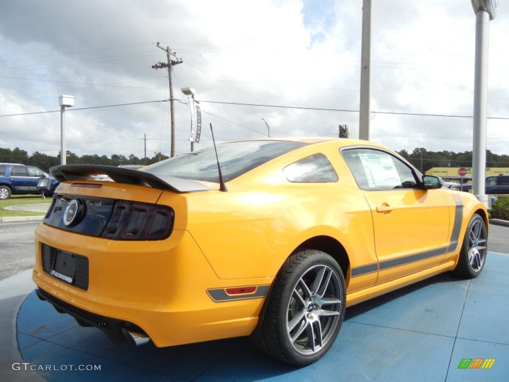 School Bus Yellow 2013 Ford Mustang Boss 302 Laguna Seca Exterior Photo #72757217