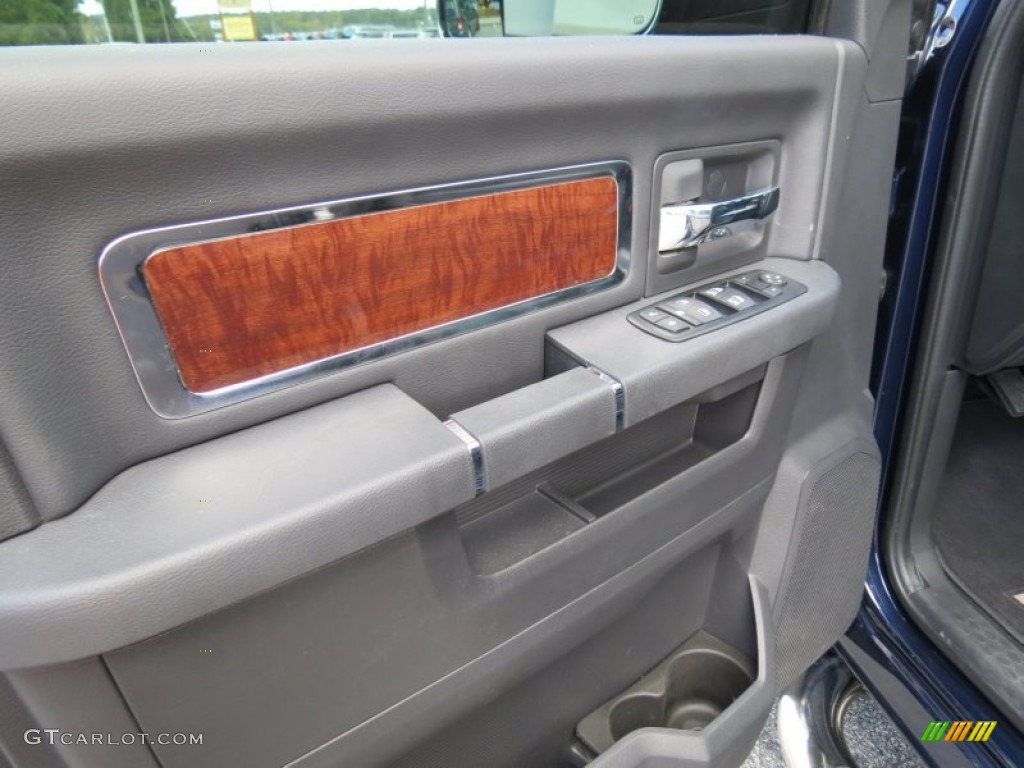 2012 Dodge Ram 2500 HD Laramie Crew Cab 4x4 Dark Slate Door Panel Photo #72757454