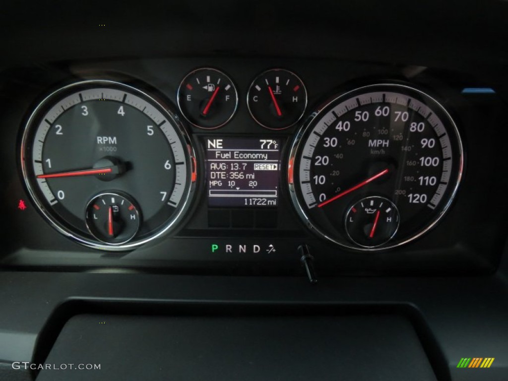 2012 Dodge Ram 2500 HD Laramie Crew Cab 4x4 Gauges Photo #72757655