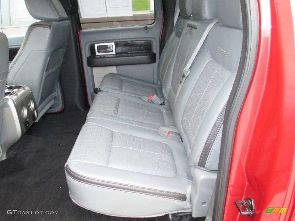 Steel Gray/Black Interior 2011 Ford F150 Platinum SuperCrew 4x4 Photo #72757940