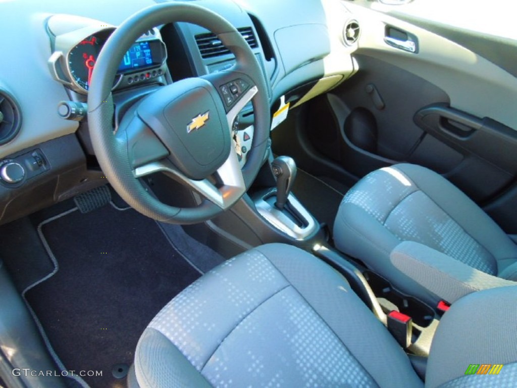 Jet Black/Dark Titanium Interior 2013 Chevrolet Sonic LS Sedan Photo #72759617