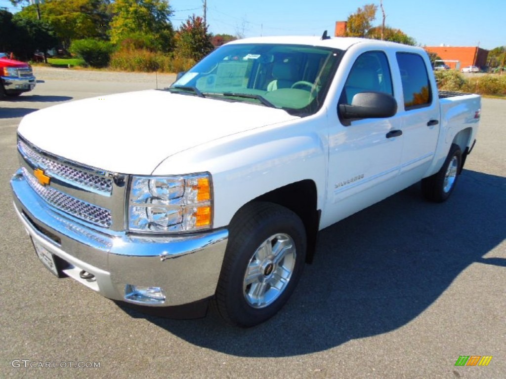 2013 Silverado 1500 LT Crew Cab 4x4 - Summit White / Light Titanium/Dark Titanium photo #2