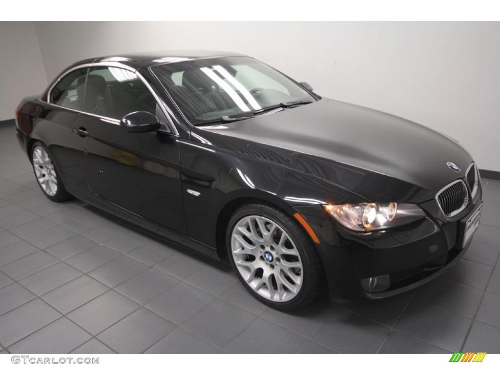 2009 3 Series 328i Convertible - Black Sapphire Metallic / Black photo #10