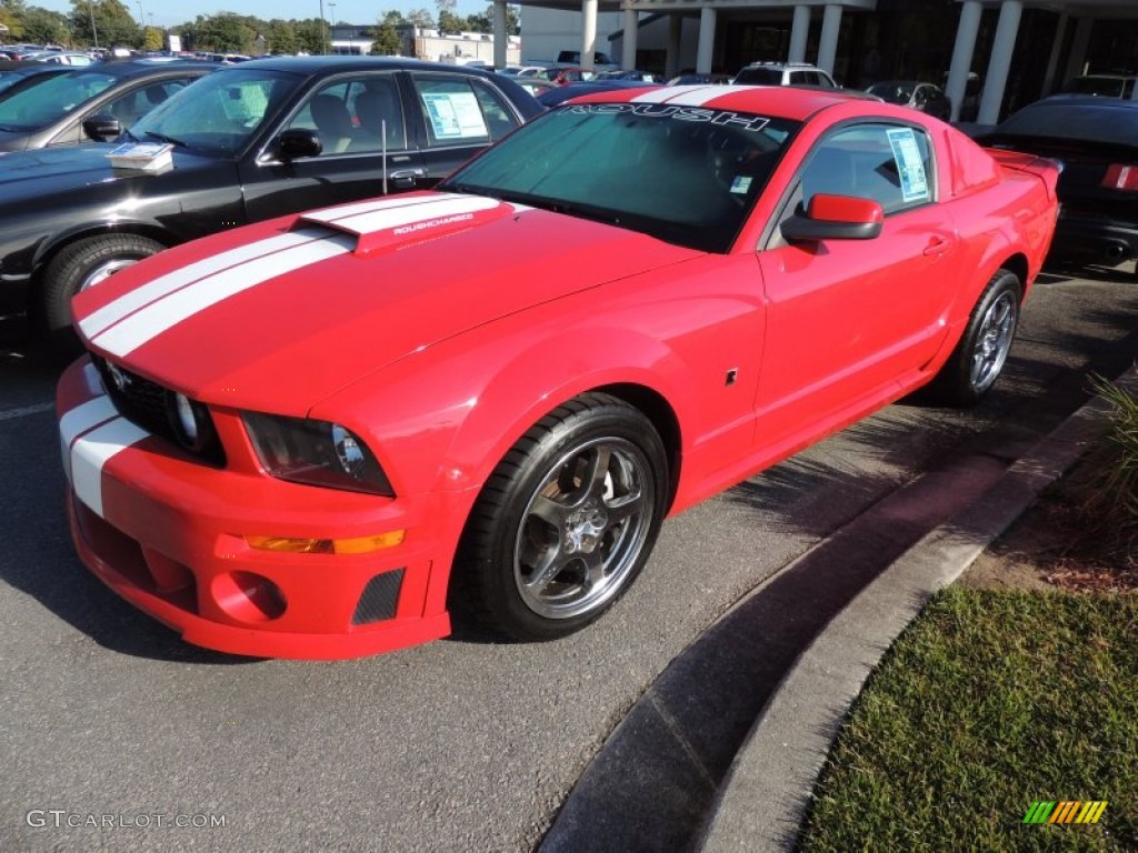 2006 Mustang Roush Stage 1 Coupe - Torch Red / Red/Dark Charcoal photo #2