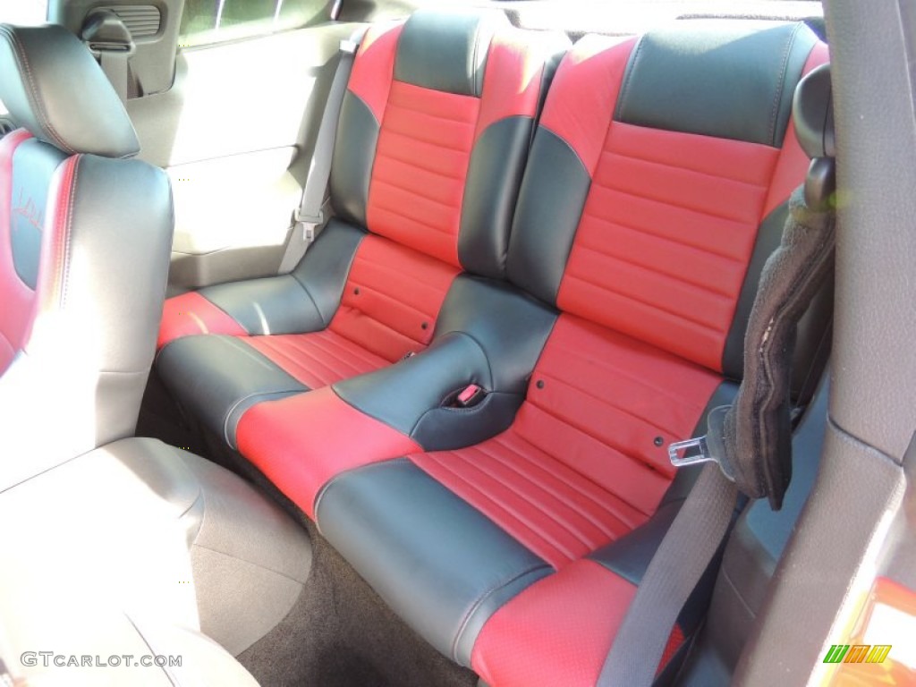 Red/Dark Charcoal Interior 2006 Ford Mustang Roush Stage 1 Coupe Photo #72761585