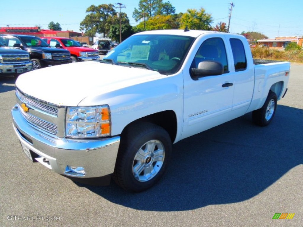 2013 Silverado 1500 LT Extended Cab 4x4 - Summit White / Ebony photo #2