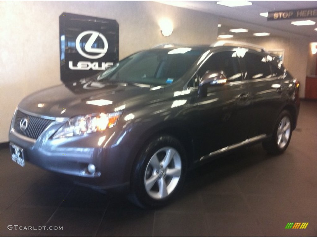 2010 RX 350 AWD - Truffle Brown Mica / Black/Brown Walnut photo #9