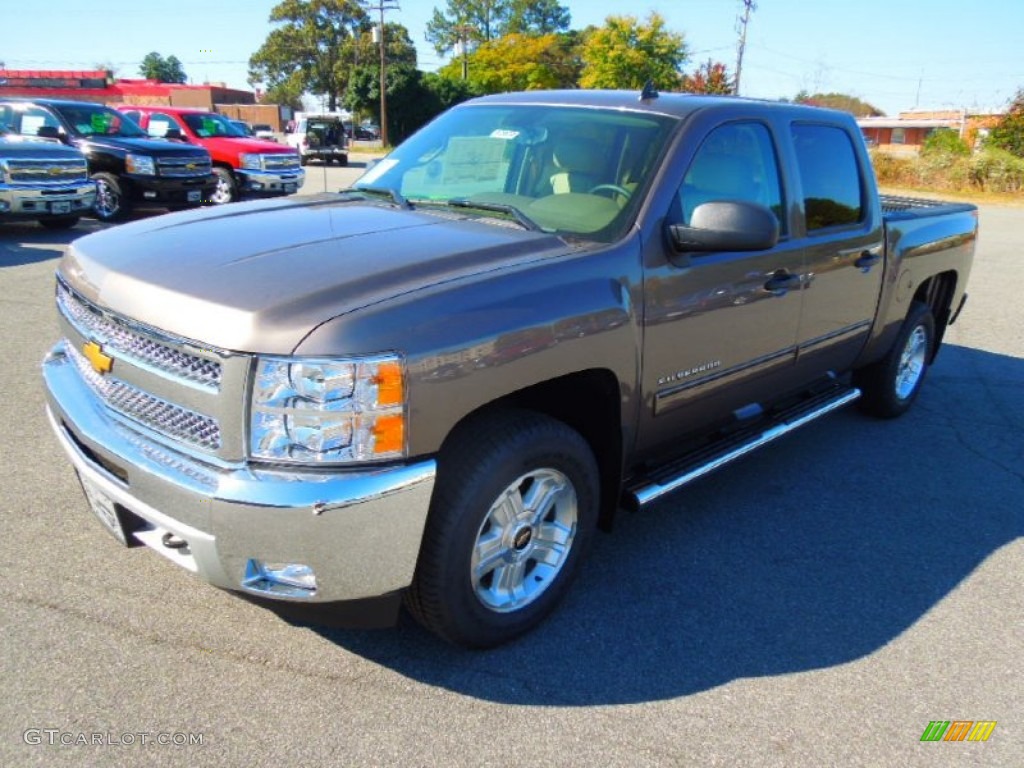 2013 Silverado 1500 LT Crew Cab 4x4 - Mocha Steel Metallic / Light Cashmere/Dark Cashmere photo #2