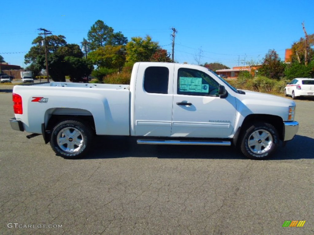 2013 Silverado 1500 LT Extended Cab 4x4 - Summit White / Light Titanium/Dark Titanium photo #6