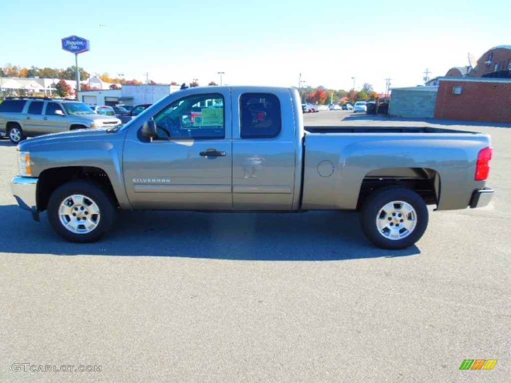 2013 Silverado 1500 LT Extended Cab - Graystone Metallic / Ebony photo #3