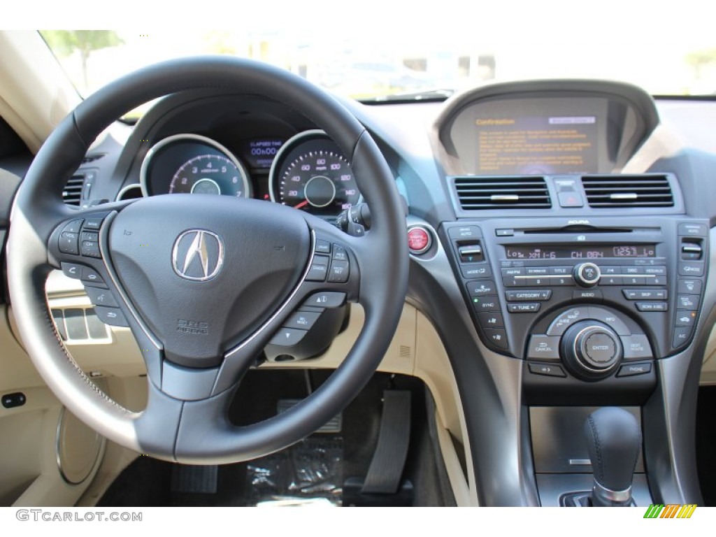2013 Acura TL Technology Parchment Dashboard Photo #72764219