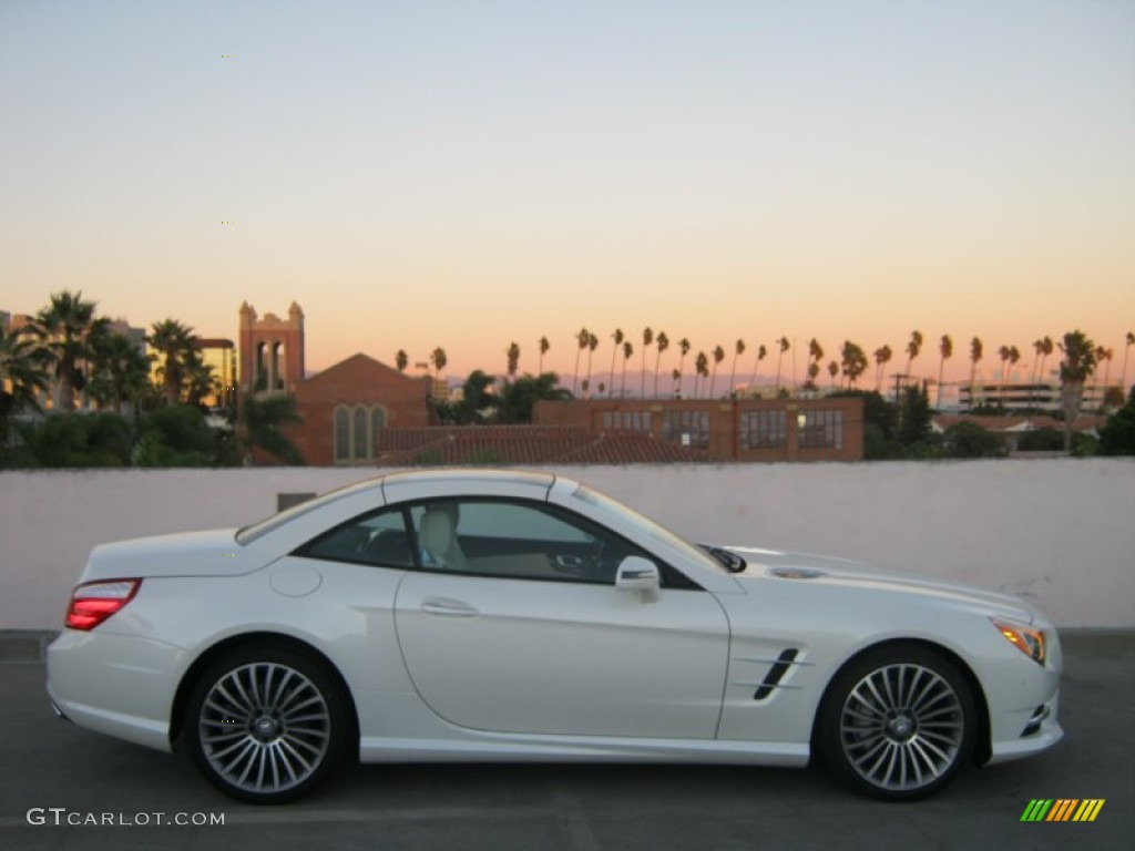 Diamond White Metallic 2013 Mercedes-Benz SL 550 Roadster Exterior Photo #72767047